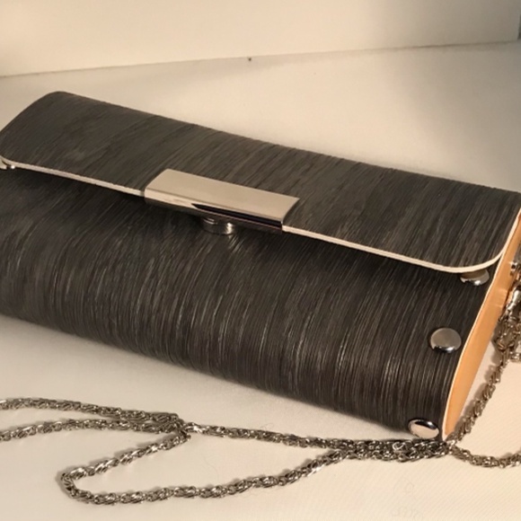 SOL Design Made from Vinyl Flooring Clutch Crossbody Purse - Picture 1 of 3